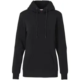 Ladies Vital Hooded Sweater Black Front